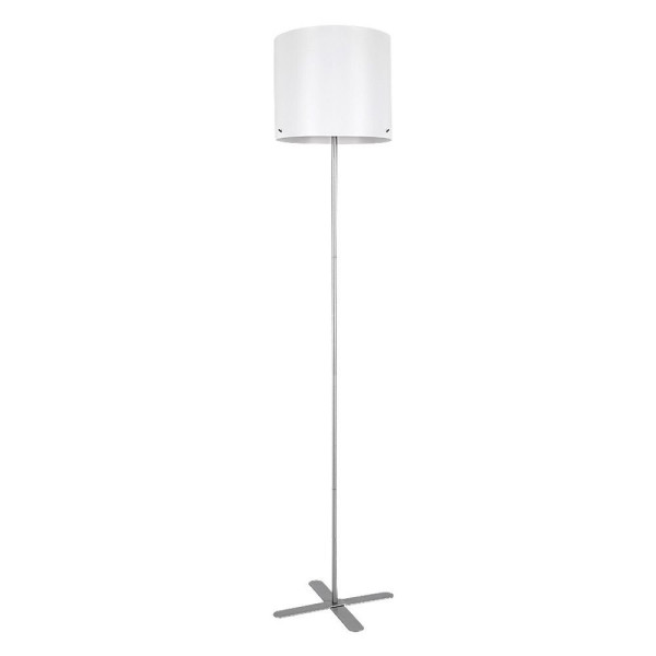Lampa podłogowa srebrno-biała Izander 1xE27x40W wym:149x34x30cm Rabalux 954068