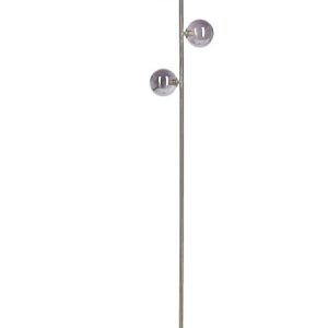 Lampa podłogowa stojąca 3 klosze srebrna 60334 Lampa podłogowa stojąca 3 klosze srebrna 60334