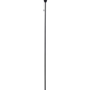 Lampa podłogowa stojąca czarno-srebrna 61117 Lampa podłogowa stojąca czarno-srebrna 61117