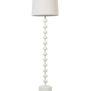 Lampa podłogowa stojąca metalowa biała 280209 Lampa podłogowa stojąca metalowa biała 280209