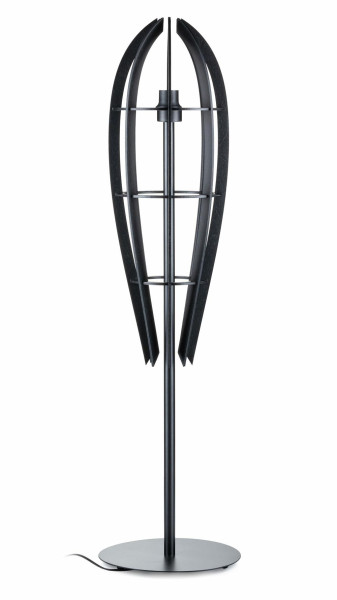 Lampa podłogowa stojąca Plywood LOFT MODERN czarna 120 cm E27 sklejka metal 1068267