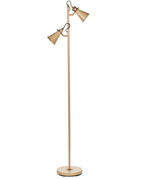 Lampa podłogowa stojąca regulowana beżowa 431212