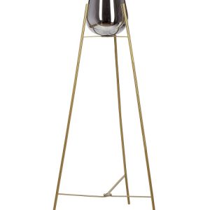 Lampa podłogowa stojąca szklany klosz złota 60333 Lampa podłogowa stojąca szklany klosz złota 60333