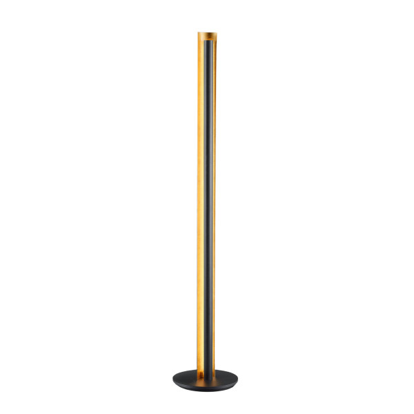 Lampa podłogowa TEXEL złoto-czarna LED 1x15W Ciepła biel 1450lm Trio 883412