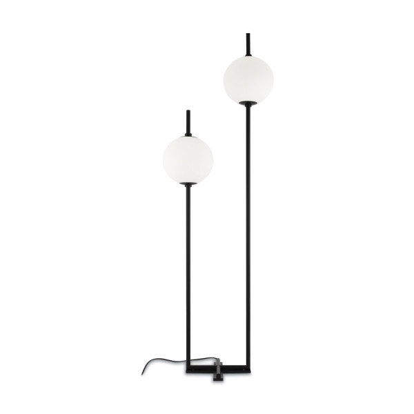 Lampa podłogowa THE SIXTH SENSE czarno-biała LED 2x12W 750lm Maytoni 883465
