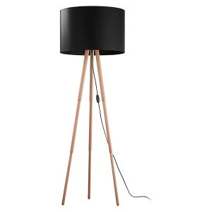 Lampa podłogowa Tokyo Black tkaninowa czarna 55831 Lampa podłogowa Tokyo Black tkaninowa czarna 55831