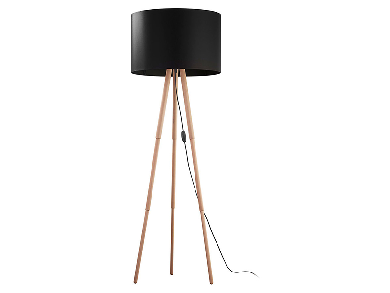 Lampa podłogowa Tokyo Black tkaninowa czarna 55831