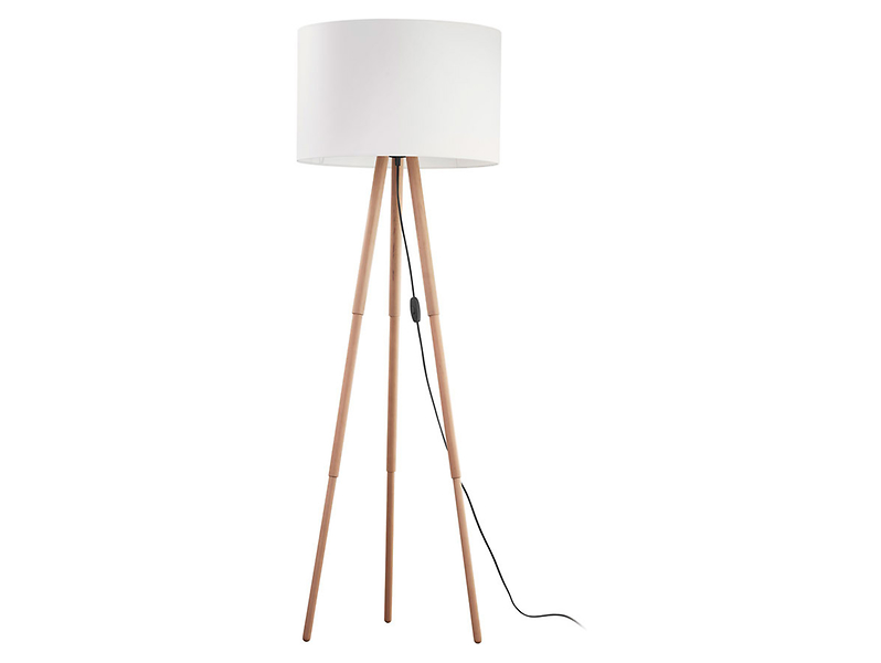 Lampa podłogowa Tokyo White tkaninowa biała 55833