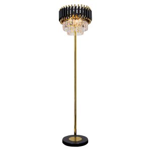 Lampa podłogowa Toledo 4-punktowa metalowa czarno-złota 1077833 Lampa podłogowa Toledo 4-punktowa metalowa czarno-złota 1077833