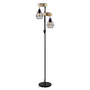 Lampa podłogowa Townshend V 2-punktowa metalowa czarna 30757 Lampa podłogowa Townshend V 2-punktowa metalowa czarna 30757