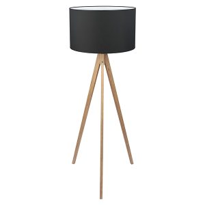 Lampa podłogowa Treviso tkaninowa czarna 32215 Lampa podłogowa Treviso tkaninowa czarna 32215