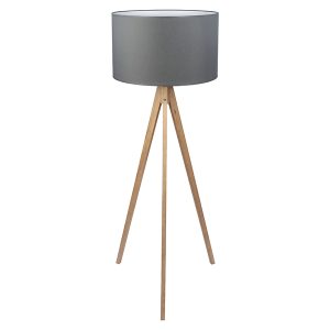 Lampa podłogowa Treviso tkaninowa szara 32216 Lampa podłogowa Treviso tkaninowa szara 32216