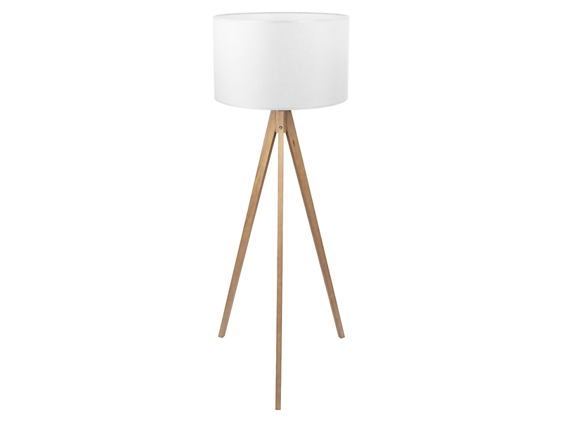 Lampa podłogowa Trevisotkaninowa biała 32214