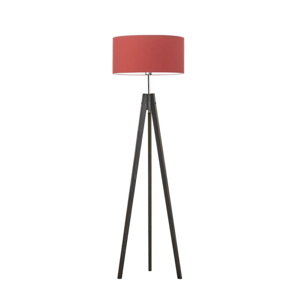 Lampa podłogowa tripod abażur Heban/ Czerwony 1002386