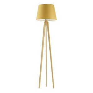 Lampa podłogowa trójnóg CURACAO Dąb/ Musztardowy 922356 Lampa podłogowa trójnóg CURACAO Dąb/ Musztardowy 922356