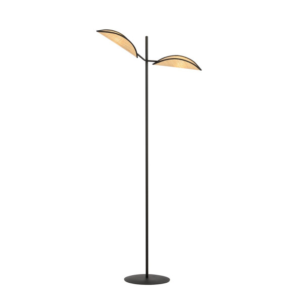 Lampa Podłogowa Vene Lp2 Black/Rattan 766869