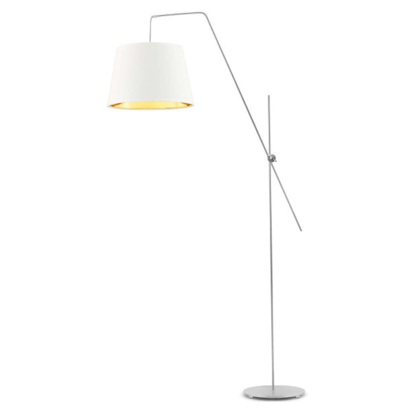 Lampa podłogowa VIGO GOLD z wysięgnikiem i włącznikiem nożnym 964592