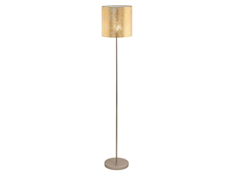 Lampa podłogowa Viserbella tkaninowa złota 33469