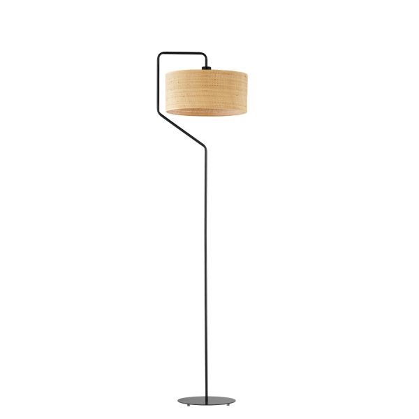 Lampa podłogowa w stylu boho/tustykalnym TESALLIA BOHO rattan 942324