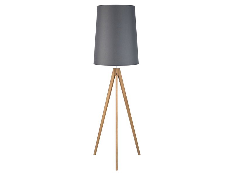 Lampa podłogowa Walz Gray tkaninowa szara 32217