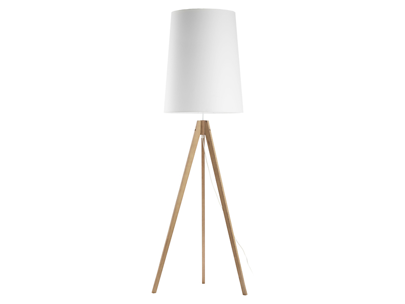 Lampa podłogowa Walz White tkaninowa biała 32218
