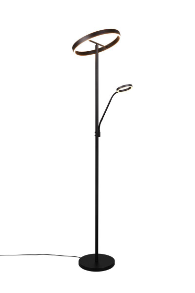 Lampa podłogowa WILLIS czarna LED 1x39W Odcienie bieli 4600+550lm Trio 883424