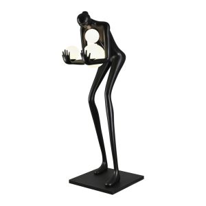 Lampa podłogowa WOMAN-2 BLACK czarna 190 cm 752802 Lampa podłogowa WOMAN-2 BLACK czarna 190 cm 752802