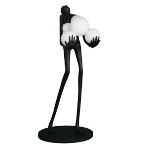 Lampa podłogowa WOMAN czarna 180 cm 752798 Lampa podłogowa WOMAN czarna 180 cm 752798