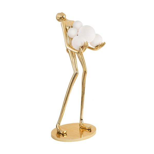 Lampa podłogowa WOMAN GOLD złoty połysk 180 cm 752799