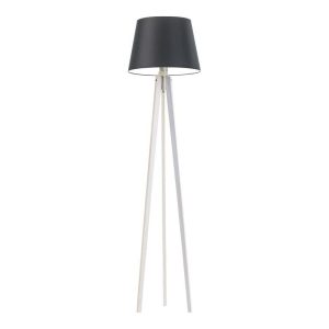 Lampa podłogowa z drewna CURACAO Biały/ Czarny 922406 Lampa podłogowa z drewna CURACAO Biały/ Czarny 922406