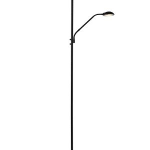 Lampa podłogowa ZENITH czarna LED 2x20W Ciepła biel 1600lm Lucide 891667 Lampa podłogowa ZENITH czarna LED 2x20W Ciepła biel 1600lm Lucide 891667