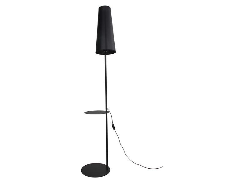 Lampa podłogowa Zing metalowa czarna 266370