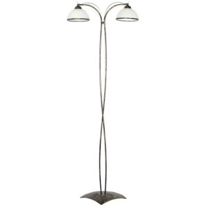 Lampa podłogowa złota patyna-biała Korfu 2xE27x15W wym:168x60x28cm Luminex 1050132 Lampa podłogowa złota patyna-biała Korfu 2xE27x15W wym:168x60x28cm Luminex 1050132