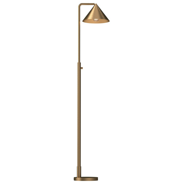 Lampa podłogowa złota REMYCK 1xE27x60W wym:148,8x22,9x30,9cm Alora Mood 891782