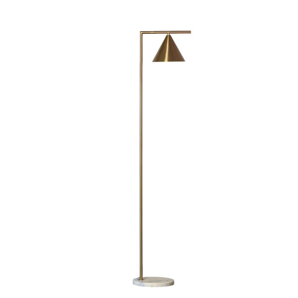 Lampa podłogowa złota Valentino 1xE27x40W wym:150x25x34cm Abruzzo 891660