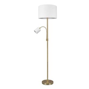 Lampa podłogowa złoto-beżowa HOTEL 2xE27x20W wym:170x40x40cm Trio 891611 Lampa podłogowa złoto-beżowa HOTEL 2xE27x20W wym:170x40x40cm Trio 891611