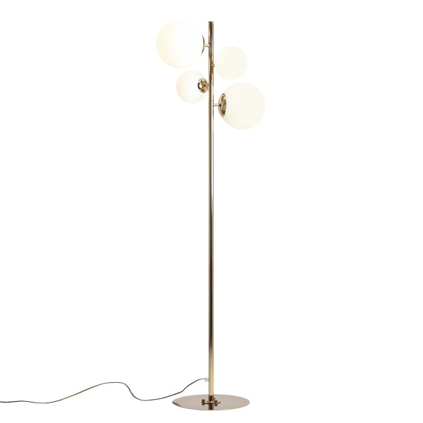 Lampa podłogowa złoto-biała BLOOM 4xE27x20W wym:161x48x35cm Aldex 883385