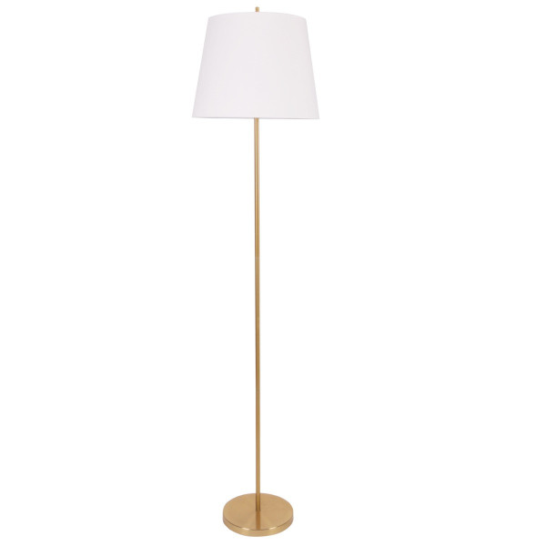Lampa podłogowa złoto-biała Elena 1xE27x20W wym:169x40x40cm Polux 891703