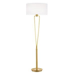Lampa podłogowa złoto-biała PARIS 1xE27x60W wym:160x50x50cm Trio 883441 Lampa podłogowa złoto-biała PARIS 1xE27x60W wym:160x50x50cm Trio 883441