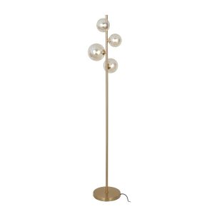 Lampa podłogowa złoto bursztynowa CANELLO 4xG9x20W wym:160x31x31cm Italux 883372 Lampa podłogowa złoto bursztynowa CANELLO 4xG9x20W wym:160x31x31cm Italux 883372