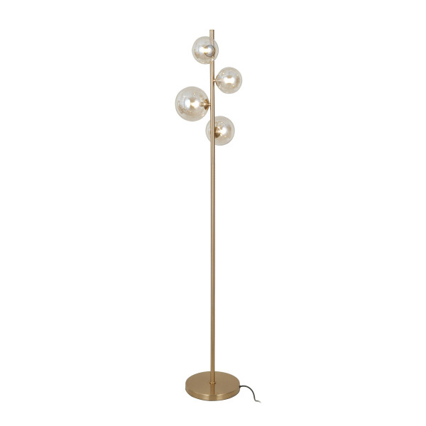 Lampa podłogowa złoto bursztynowa CANELLO 4xG9x20W wym:160x31x31cm Italux 883372