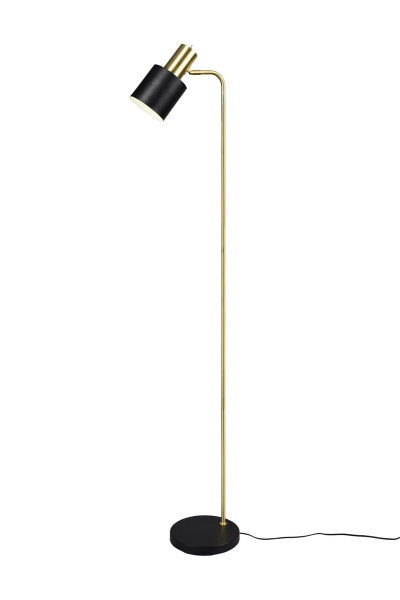 Lampa podłogowa złoto-czarna ADAM 1xE27x10W wym:153,5x22x35cm RL 891587