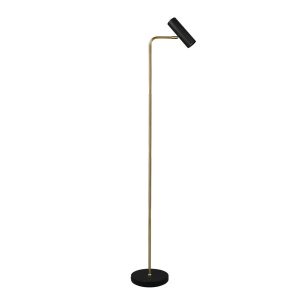 Lampa podłogowa złoto-czarna MARLEY 1xGU10x5W wym:151x23x23cm Trio 891862 Lampa podłogowa złoto-czarna MARLEY 1xGU10x5W wym:151x23x23cm Trio 891862