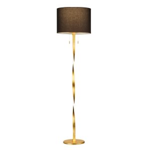 Lampa podłogowa złoto-czarna NANDOR 3xE27x74W wym:160,5x40x40cm Trio 891897 Lampa podłogowa złoto-czarna NANDOR 3xE27x74W wym:160,5x40x40cm Trio 891897