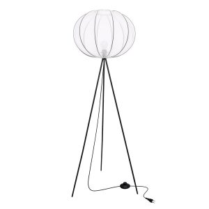 Lampa pod?ogowa MELLOW czarny 1x40w e27 aba?ur mist 52 bia?y kula 795667