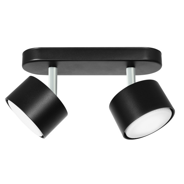 Lampa punktowa LED Heckermann 8795314A Czarna 2x głowica 942507
