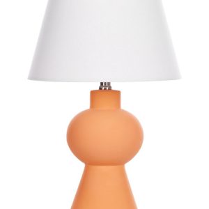 Lampa lampa stołowa nocna ceramiczna pomarańczowa 138938 Lampa lampa stołowa nocna ceramiczna pomarańczowa 138938