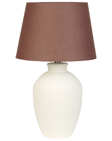 Lampa lampa stołowa nocna ceramiczna szara 138937