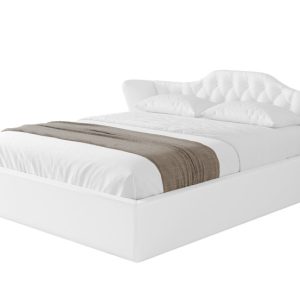 Łóżko tapicerowane bez materaca + pojemnik ZORA-v1 – 180×200 cm Biały 862026 Łóżko tapicerowane bez materaca + pojemnik ZORA-v1 – 180×200 cm Biały 862026