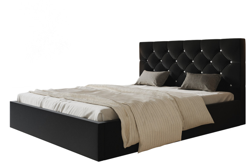 Łóżko tapicerowane Boston Slim 160x200 ze stelażem metalowym 1026046